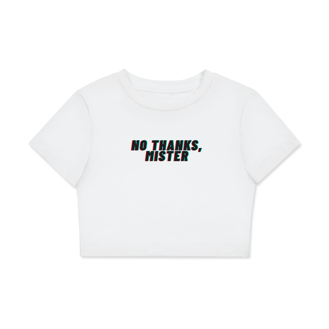 Fitted Crop Cotton T-Shirt